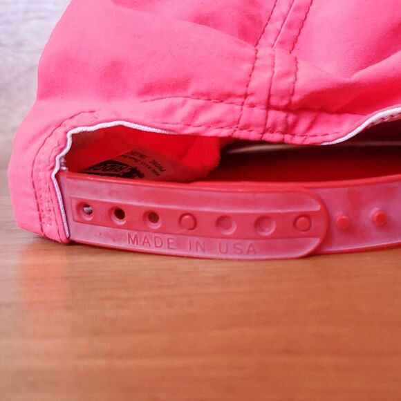 Vintage Winston Cup Series Hat NASCAR 80s USA Bright Neon Pink Snapback Cap - Picture 7 of 12